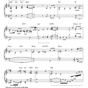 Bill Evans Letter To Evan [Jazz version] (arr. Brent Edstrom) Musik Noten - Piano Solo - 86875-0