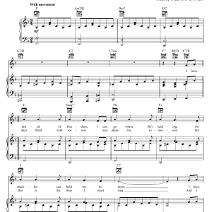 Bill & Gloria Gaither This Is The Time I Must Sing Musik Noten - Piano, Vocal & Guitar Chords - 157525-0