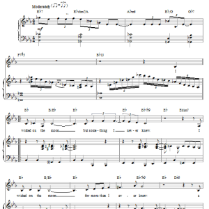 Bill Perkins I Wished On The Moon Musik Noten - Piano, Vocal & Guitar Chords - 21037-0