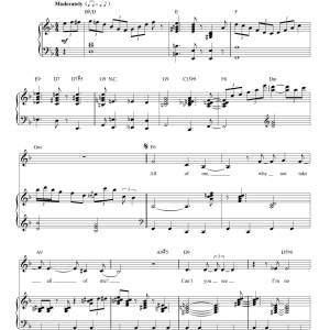 Billie Holiday All Of Me Musik Noten - Piano & Vocal - 25294-0