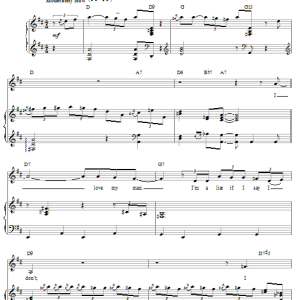 Billie Holiday Billie's Blues (I Love My Man) Musik Noten - Piano, Vocal & Guitar Chords - 122980-0
