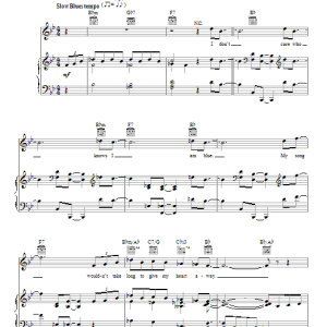 Billie Holiday I Gotta Right To Sing The Blues Musik Noten - Piano, Vocal & Guitar Chords - 26797-0