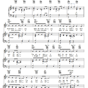 Billie Holiday Mean To Me (from Love Me Or Leave Me) Musik Noten - Piano, Vocal & Guitar Chords - 56984-0
