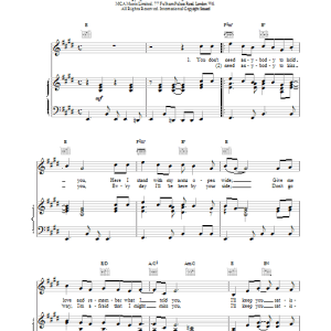 Billy J. Kramer I'll Keep You Satisfied Musik Noten - Piano, Vocal & Guitar Chords - 15039-0