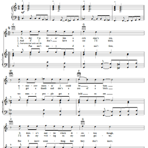 Billy Joel New Mexico Musik Noten - Piano, Vocal & Guitar Chords - 56138-0