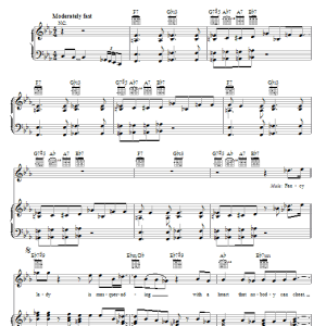 Billy Preston Fancy Lady Musik Noten - Piano, Vocal & Guitar Chords - 67220-0