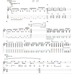 Billy Talent Covered In Cowardice Musik Noten - Guitar Tab - 58310-0