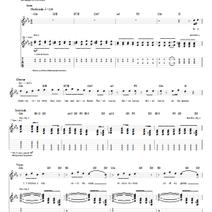 Billy Talent Fallen Leaves Musik Noten - Guitar Tab - 58302-0