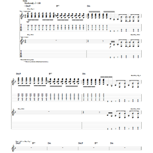 Billy Talent Living In The Shadows Musik Noten - Guitar Tab - 54286-0