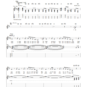 Billy Talent Standing In The Rain Musik Noten - Guitar Tab - 54290-0