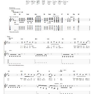 Billy Talent Sympathy Musik Noten - Guitar Tab - 58317-0