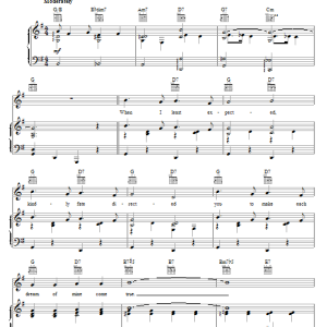 Bing Crosby Out Of Nowhere Musik Noten - Piano, Vocal & Guitar Chords - 18302-0