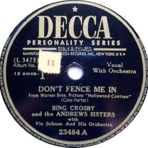 Bing Crosby Out Of Nowhere Musik Noten - Piano, Vocal & Guitar Chords - 18302-thumbnail