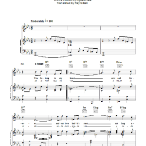 Bing Crosby You Belong To My Heart (Solamente Una Vez) Musik Noten - Piano, Vocal & Guitar Chords - 104261-0
