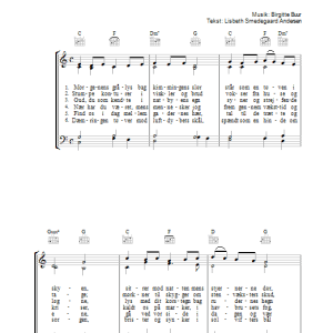 Birgitte Buur Morgenens Gralys Musik Noten - Piano, Vocal & Guitar Chords - 34149-0