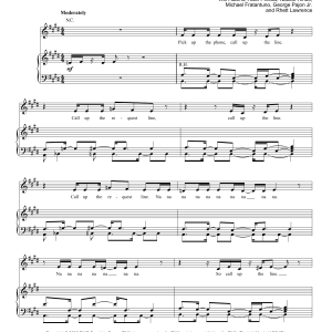 Black Eyed Peas Request + Line Musik Noten - Piano, Vocal & Guitar Chords - 170649-0