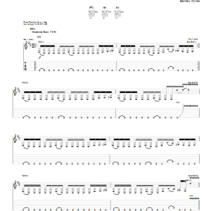 Black Label Society Crazy Horse Musik Noten - Guitar Tab - 79932-0