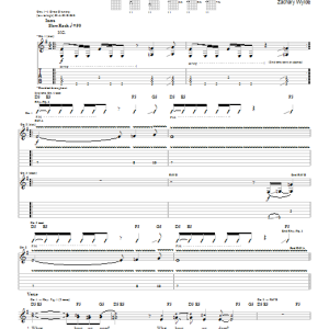 Black Label Society Death March Musik Noten - Guitar Tab - 65034-0