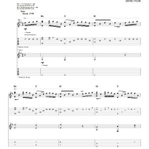 Black Label Society Forever Down Musik Noten - Guitar Tab - 65027-0