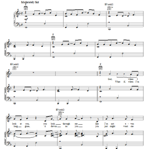 Blake Shelton Don't Make Me Musik Noten - Piano, Vocal & Guitar Chords - 58512-0
