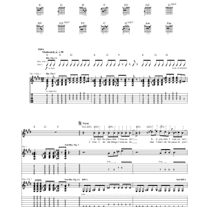 Blind Melon Galaxie Musik Noten - Guitar Tab - 172280-0