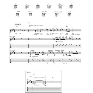 Blind Melon New Life Musik Noten - Guitar Tab - 172286-0