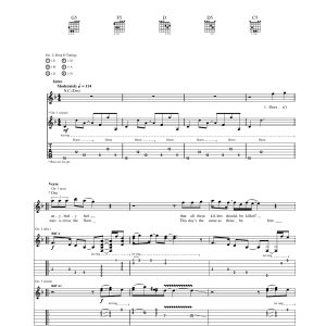 Blind Melon Toes Across The Floor Musik Noten - Guitar Tab - 172264-0