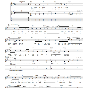 Blink-182 Degenerate Musik Noten - Guitar Tab - 22337-0