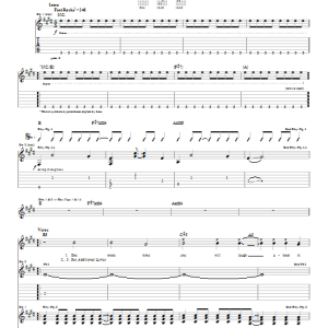Blink-182 Emo Musik Noten - Guitar Tab - 22334-0