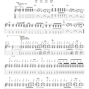 Blink-182 Enthused Musik Noten - Guitar Tab - 22331-0
