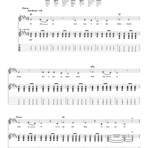 Blink-182 Reckless Abandon Musik Noten - Guitar Tab - 22358-0