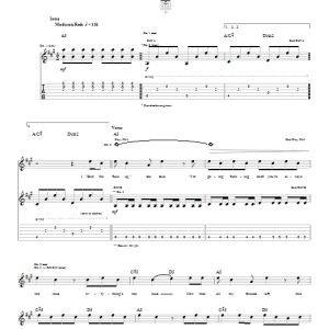 Blink-182 Shut Up Musik Noten - Guitar Tab - 22360-0