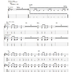 Blink-182 Violence Musik Noten - Guitar Tab - 26315-0