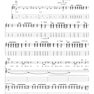 Blink-182 Wendy Clear Musik Noten - Guitar Tab - 22347-0