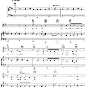 Blondie Island Of Lost Souls Musik Noten - Piano, Vocal & Guitar Chords - 42181-0