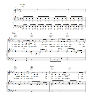 Blondie No Imagination Musik Noten - Piano, Vocal & Guitar Chords - 108400-0
