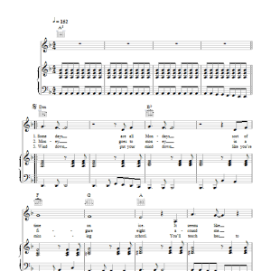 Blondie Nothing Is Real But The Girl Musik Noten - Piano, Vocal & Guitar Chords - 108403-0