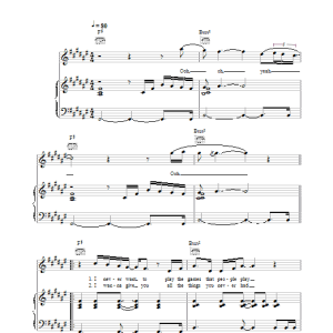 Blue Guilty Musik Noten - Piano, Vocal & Guitar Chords - 25607-0