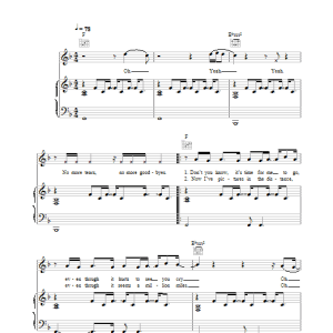 Blue No Goodbyes Musik Noten - Piano, Vocal & Guitar Chords - 26143-0