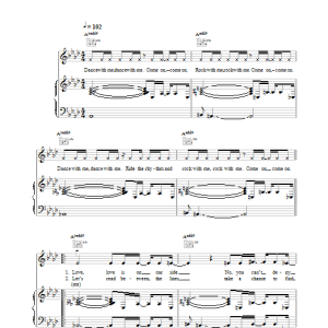 Blue Rock The Night Musik Noten - Piano, Vocal & Guitar Chords - 26144-0
