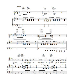 Blue Stand Up Musik Noten - Piano, Vocal & Guitar Chords - 26145-0