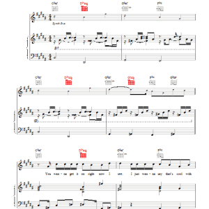 Blue This Temptation Musik Noten - Piano, Vocal & Guitar Chords - 20163-0