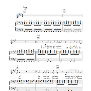 Blue Walk Away Musik Noten - Piano, Vocal & Guitar Chords - 26149-0