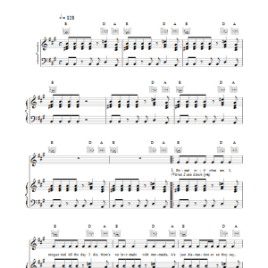 Blur Coping Musik Noten - Piano, Vocal & Guitar Chords - 17013-0
