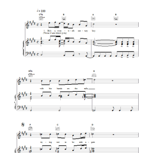 Blur For Tomorrow Musik Noten - Piano, Vocal & Guitar Chords - 17005-0