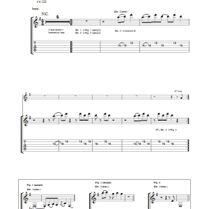 Blur Music Is My Radar Musik Noten - Guitar Tab - 36406-0