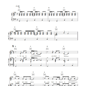 Blur Slow Down Musik Noten - Piano, Vocal & Guitar Chords - 17010-0