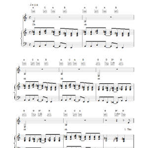 Blur Top Man Musik Noten - Piano, Vocal & Guitar Chords - 15246-0