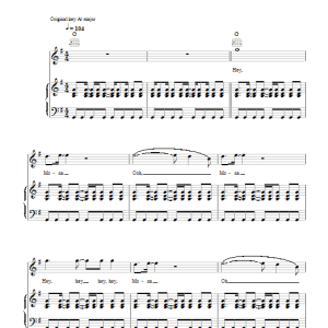 Bo Diddley Mona Musik Noten - Piano, Vocal & Guitar Chords - 47900-0