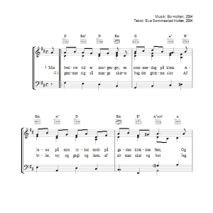 Bo Holten Mit Bedste Kobenhavn Musik Noten - Piano, Vocal & Guitar Chords - 34148-0